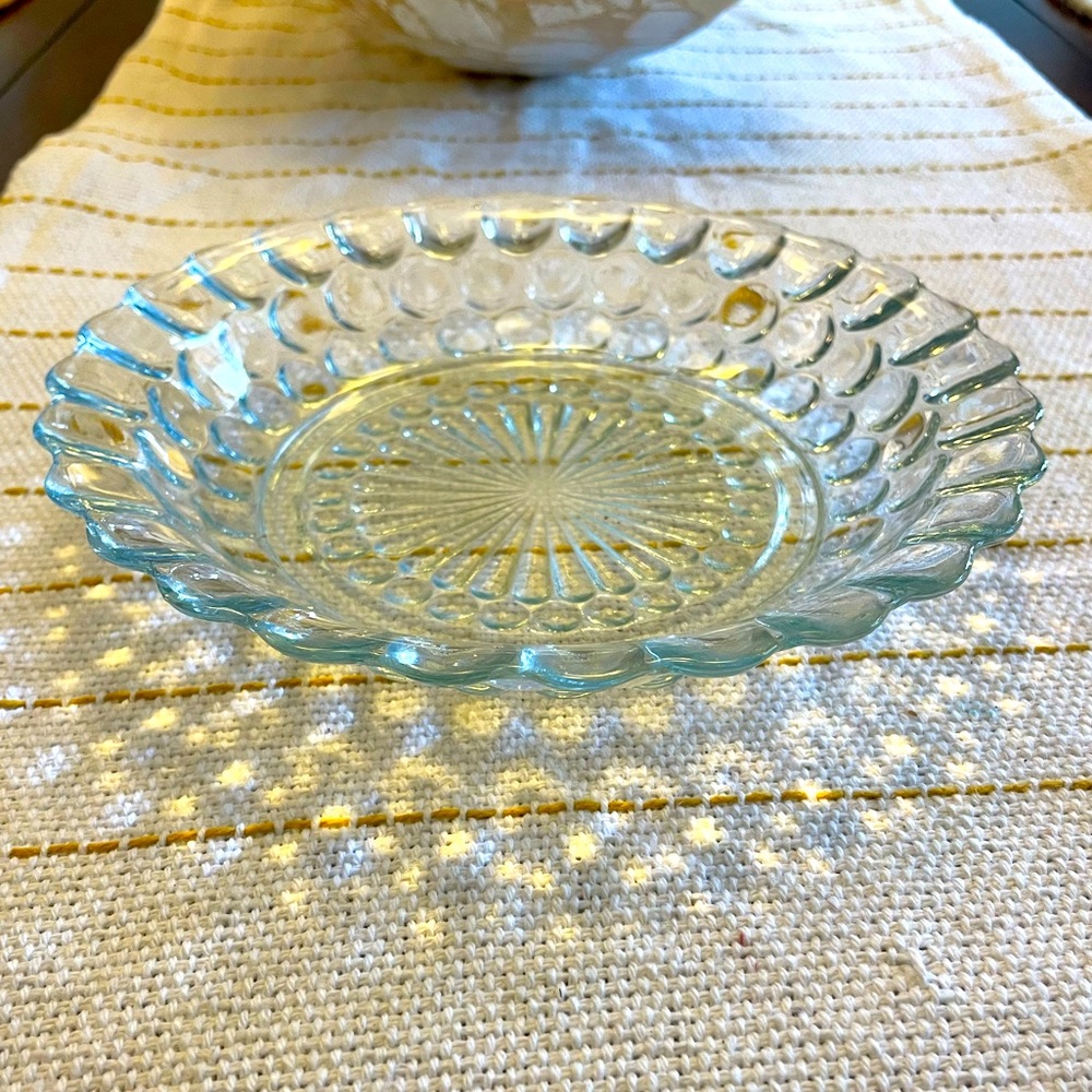 Anchor Hocking Clear Depression Glass Shallow Bowl